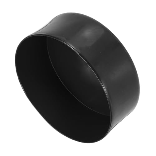 Image of uxcell 2pcs Rubber End Caps 145mm(5 11 /16 Inch) ID x 50mm(2 Inch) H Vinyl Round Tube Bolt Cap Cover Screw Thread Protectors Black