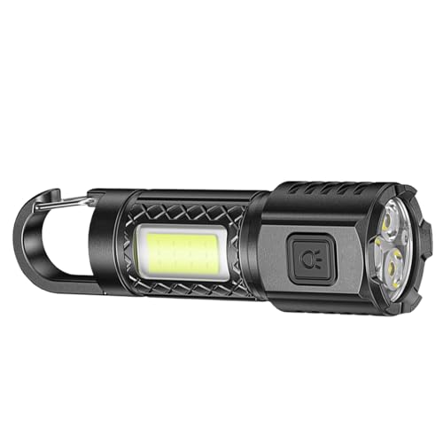Linterna LED, linternas recargables | Linternas de camping,Linternas LED de camping, brillo ajustable, Flash resistente al agua, recargable, con gancho, para uso domo