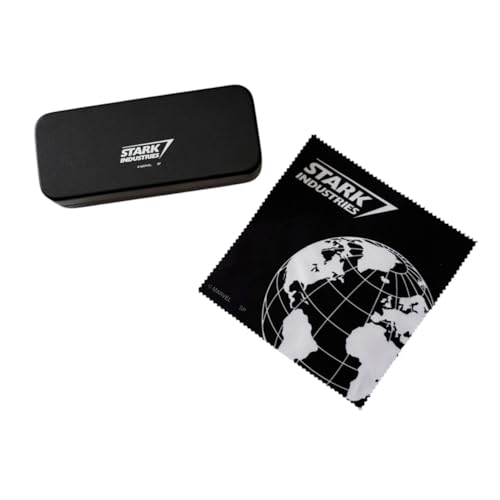 スモール・プラネット(Small Planet) マーベル アイアンマン メガネケース クロス付き スターク・インダストリーズロゴ