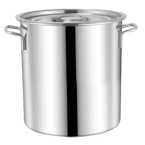 HOCIA DE ACERO DE ACERO INOXIDABLE, 10L Cocina de cocina de cocina, ollas y sartenes, olla de caldo, olla de sopa, olla de cocción con mango para cocinar sopas deliciosas, guisos