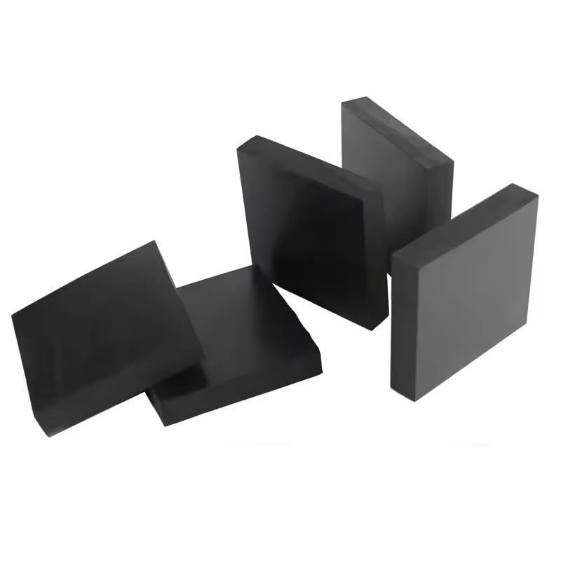 1pcs Black Rubber Sheets Damping Gasket Pad 50x50mm 100x100mm Thick 10mm 15mm 20mm (200mm x 200mm x 50mm)