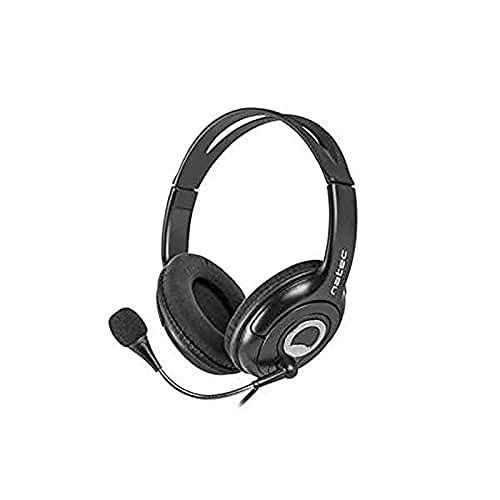 Natec BEAR 2 HEADPHONES + MICROPHONE, 2 x Mini Jack 3.5 mm, Black, Standard