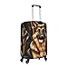 QSMBNET Travel Luggage Cover German shepherd Spandex Suitcase Protector Washable Baggage Covers Fashion Elastic Scratch-Resistant Luggage Cover Protector Fits 18-32 Inch Luggage