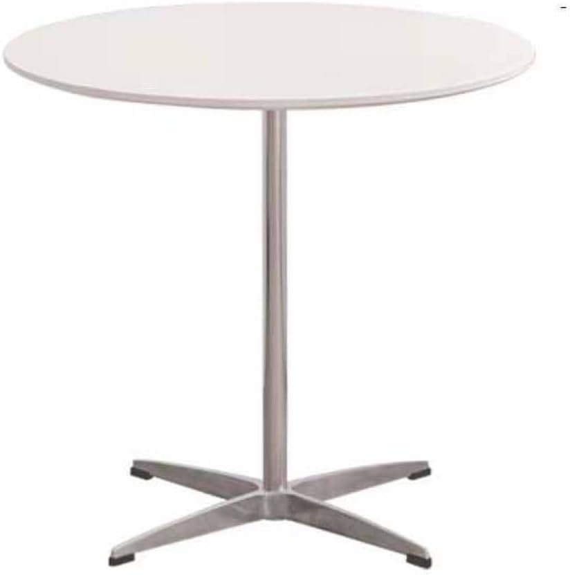 丸テーブル カフェテーブル在宅ワーク 勉強机 作業台 80cm ホワイト