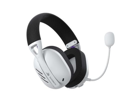 Havit Fone de Ouvido Headset Gamer Fuxi-H3 White Black, Com Fio e Sem Fio, Wireless 2,4GHz, Bluetooth, Cabo USB-C, Cabo 3,5mm