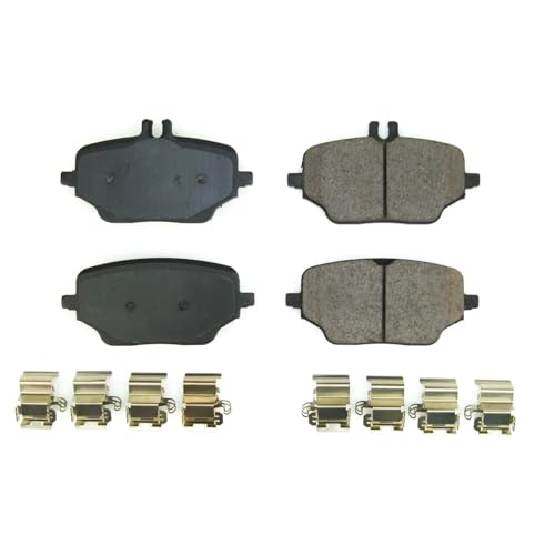 Image of PowerStop Rear Brake Pads for Mercedes-Benz GLE350 2020-25 - Z17 Ceramic Brake Pads with Installation Hardware, 17-2235