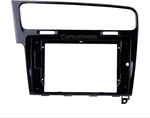 Android Marco de radio del coche - VW Golf 7 2013-2018 empotrado panel de radio de coche, 10.1 en multimedia marco del sistema de radio del coche, ABS radio del coche Dashboard Marco, 2 DIN panel de