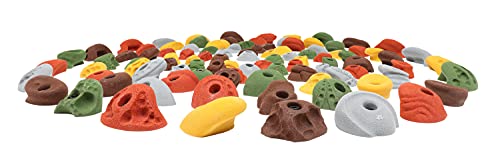 image for Atomik Climbing Holds Atomik Climbing 100 Pack Bolt On Rock Climbing H
