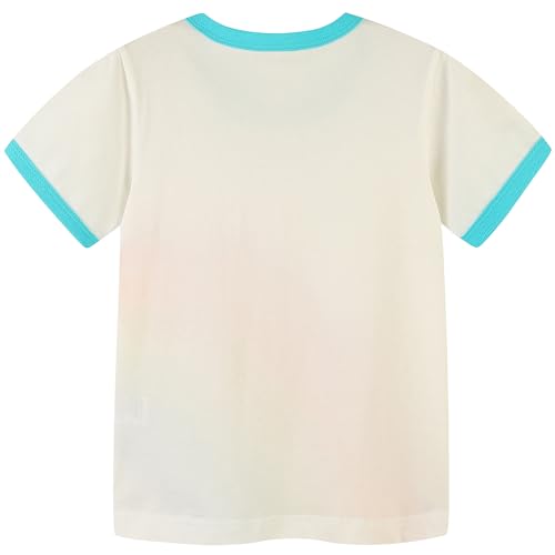 Image of AIWUHE Toddler T Shirts Cotton Summer Tshirts Boys Girls Short Sleeve Tee Tops Casual Graphic Clothes Crew Neck Shirts 2-6Y