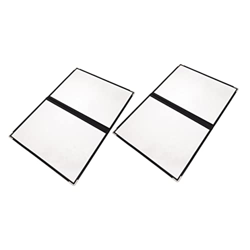 2pcs Menu Transparent Folder Clear Menu Cover Coffee Shop Menu Holder Menu Cover Case Restaurant Supply Folder Cover Restaurant Menu Cover Menu Covers Menu Cover Binder Menu Supply
