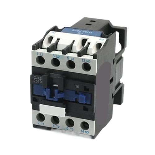 Contacteur triphasé CJX2-2510 40A avec bobine 380V pour montage sur rail DIN 35mm