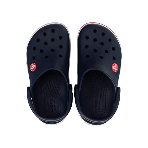 Crocs Sandália Crocband Clog, Kids Unissex, Navy/Red, 27, Modelo: X207005-485