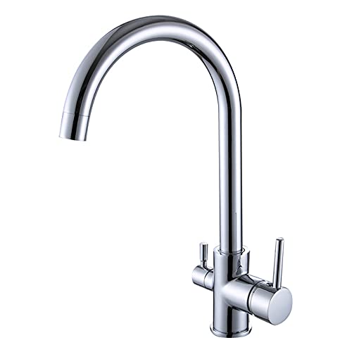 Robinet mitigeur cuisine en laiton massif durable avec filtre intégré
