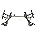 BMR SUSPENSION K-Member, Tubular, Turbo Clearance, Factory Steering Rack, Steel, Black Powder Coat, GM LS-Series, GM F-Body 1998-2002, Each