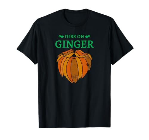 Vintage St. Patrick's Day Dibs on the Ginger Red Beard Irish T-Shirt