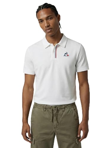Le Coq Sportif Tri SP Polo SS Numéro 1 M Optical White