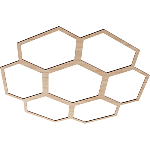Image of Ekena Millwork 38 inchOD x 13 3 /8 inchID x 3 /8 inchT Florin Wood Fretwork Pierced Ceiling Medallion, Alder