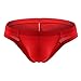 Produktbild LILIHOT Herren Sexy Unterwäsche Transparent Durchsichtig Shorts Hot Lip Print Unterhose Low Rise Autmungsaktive Sportunterhose Unterhose Mesh Unterwäsche Bikini Pants