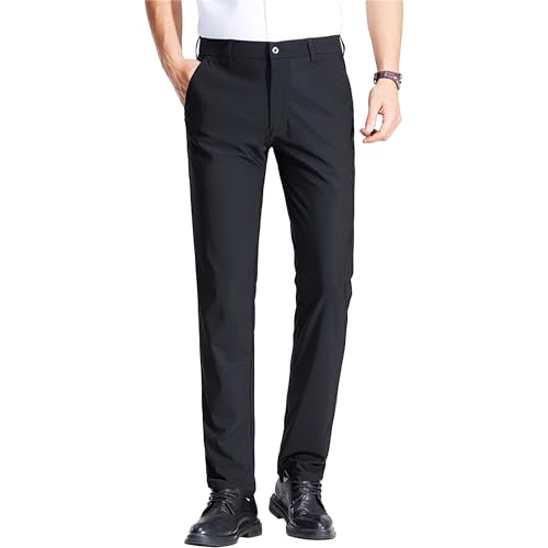 Men's Casual Plus Size Dress Pants Summer Lightweight Suit Pants Comfortable Stylish Work Pants
