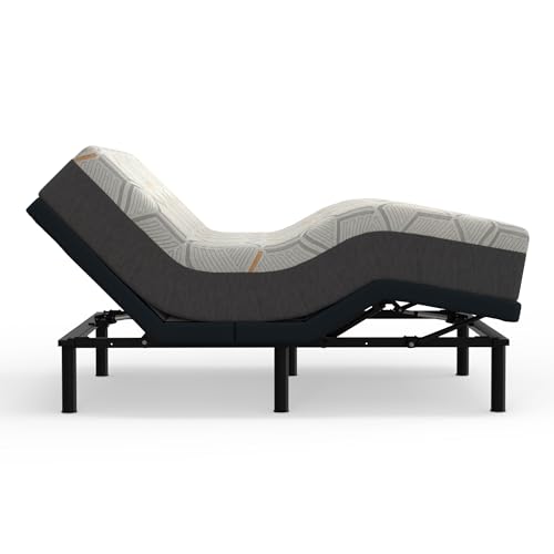 Image of Blissful Nights e4 King Adjustable Bed Base Frame with 12 inch Medium Firm Copper and Gel Infused Memory Foam Mattress