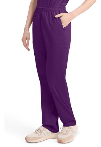 Image of Dickies EDS Signature Scrubs for Women, Elastic Waist Pull-On Cargo Pants for Women in Soft Brushed Poplin - 86106