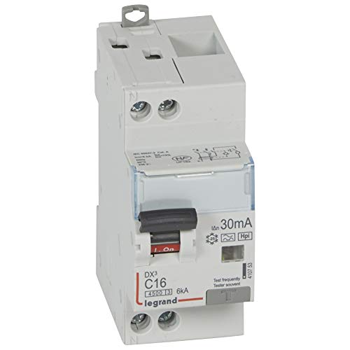 Disjoncteur Différentiel Triphasé Legrand 410705 Disjoncteur Différentiel DX³ 1P N C13 6000A 30mA - Courbe AC | 411012 Disjoncteur Différentiel Arrivée Haute Variateur De Frequence