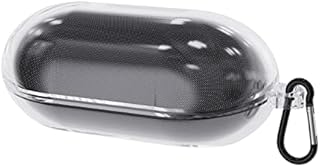 Geekria TPU Case Cover Compatible with Sony WF-C500 True Wireless Earbuds, Earphones Skin Cover, Protective Carrying Case with Keychain Hook, Charging Port Accessible (Clear)