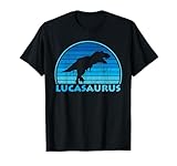 Lucas Saurus Dinosaurs Kids Name Gift T-Shirt