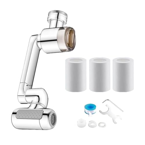 Rallonge pour Robinet d'Évier - Économie d'eau Anti-éclaboussures,Aérateur Filtre à Eau pour Évier,Maison Cuisine Salle de Bain Appartement Restaurant Bureau Tuyau