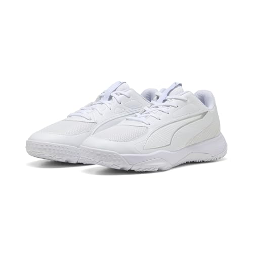 PUMA Accelerate JR 4 Handballschuh, Weiß Silber, 35 EU, Weiß Silber, 34.5 EU