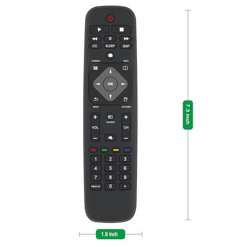 Télécommande de rechange compatible TV Philips série 50PFL5708