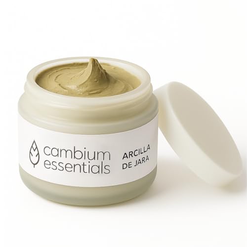 Cambium Essentials Arcilla de Jara, Limpieza Profunda y Regeneración, Mascarilla Facial de Arcilla Marroquí, con Aceites Esenciales de Jara y Cedro