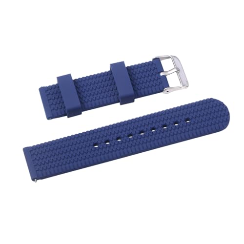GALPADA Dark Blue Silicone Watch Band Exercise Tire Grain Design Replacement Strap for Fitness Watches Comfortable Durable Ergonomic Fit