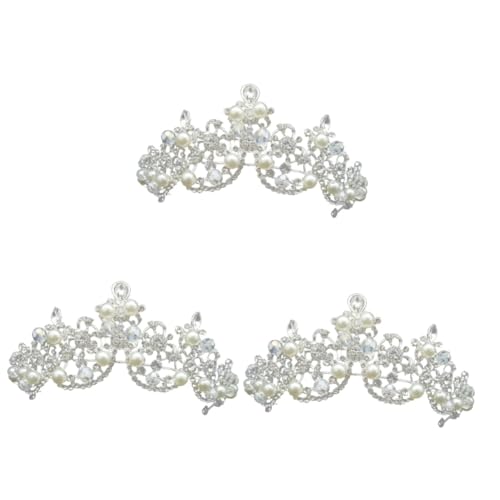 Couronne de mariage baroque VICASKY 3 pièces avec diadème de perles