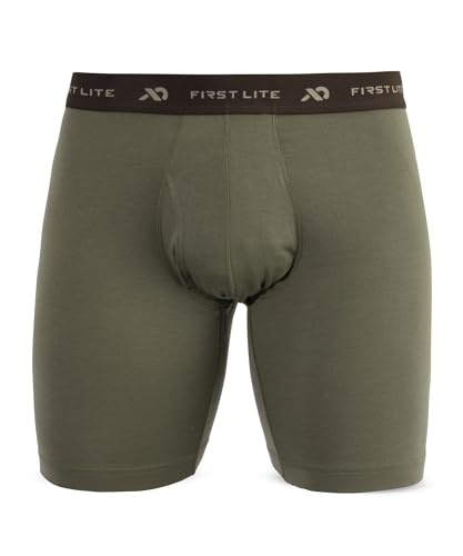 First Lite Men's Wick Game Bag Brief - Ultralight Breathable Merino Wool Underwear
