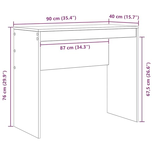 Bureau blanc en bois 135,5 x 40 cm résolvant le manque de rangement - 3
