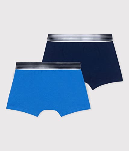 Petit Bateau BOYS' COTTON AND ELASTANE BOXER SHORTS - 2-PACK SIZES 2-182