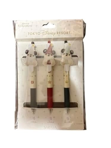 リルリンリン ボールペン 3色3本「ディズニークリスマス 2025 」 クリスマスの妖精 スペシャルグッズ お土産 (1個)のサムネイル