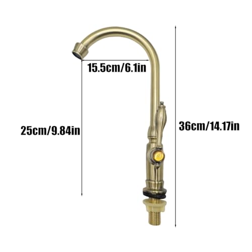 Robinet d'évier de bar avec jet ajustable au design rétro chic