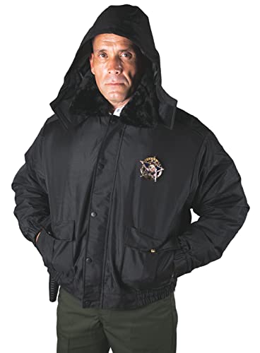 Image of First Class 100% Nylon Oxford All Season Deluxe Plain and Security Bomber Jacket
