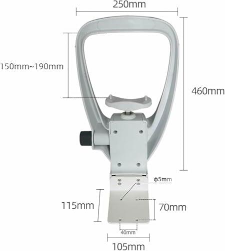 Mentonnière optique et appui-front réglable pour fatigue visuelle - 6