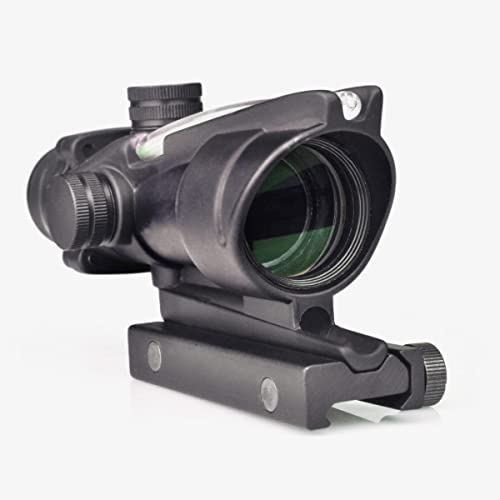 4x32 Magnification Rifle Scope Green Fiber Reticle Scope Cover