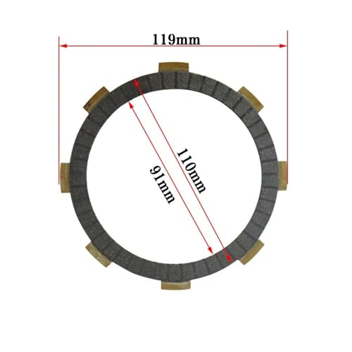 Plaquettes friction embrayage moto pour réparer le patinage 172FMM