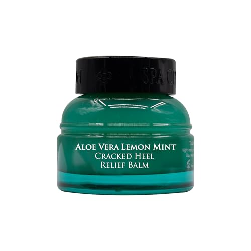 SPA CEYLON Aloe Vera Lemon Mint Cracked Heel Relief Balm | Vegan, Organic Heel Cream for Cracked Heel & Dry Feet, 25g