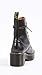 Dr. Martens Shoes Leona Boot, Black Vintage Smooth, 6 UK, Women's 8 US