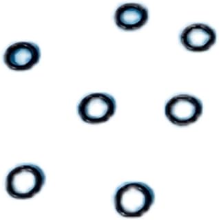 100PC 6mm electrode sealing ring electrolytic cell seal, electrode fixing ring electrode clamp with rubber ring (3mm air hole fixing ring (10))