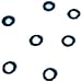 100PC 6mm electrode sealing ring electrolytic cell seal, electrode fixing ring electrode clamp with rubber ring (3mm air hole fixing ring (10))
