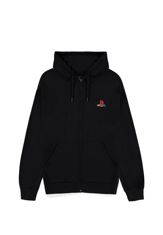 Playstation Hombre Capucha con Cremallera Negro XL 84% algodón, 16% Poliester Regular