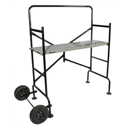 Andamio metálico plegable con ruedas