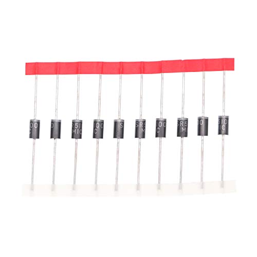 HUABAN 50PCS SR5100 (SB5100) Schottky Barrier Rectifier Diodes 5A 100V DO-201AD (DO-27) Axial 5 Amp 100 Volt